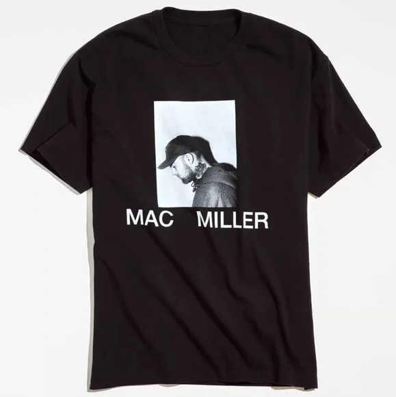 🆕️ Urban Outfitters Mac Miller Portrait Tee in Black - Picture 2 of 7